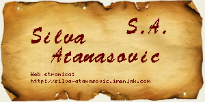 Silva Atanasović vizit kartica